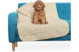 Pawsee Manta Impermeable para sofá de Perro, Funda de sofá Lavable para Mascotas, Alfombrilla de protección Antideslizante para Muebles de sofá Cama