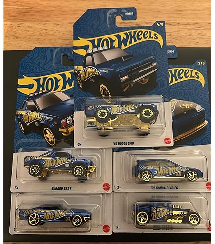 Hot Wheels 1: 64 Scale FAO Schwarz Gold Vehicles, Pack of 8: Buy