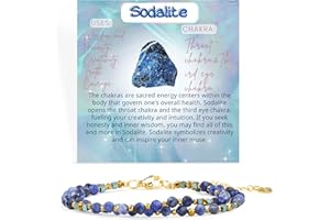 Farfume Armband Damen Edelstein Perlen Armbänder, Chakra 4mm Kristall Natürliche Echte Steine Schmuck Geschenke für Frauen