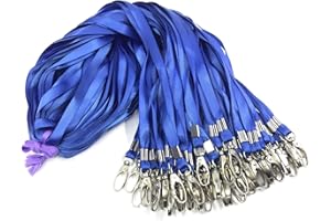 ‎ANTSPIRIT Lanyards Bulk Lanyards for Id Badges 50 Pack Each 17.7-Inch Lanyard Clip Woven Badge Lanyard with Clip Swivel Hooks