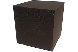 ‎SAARSCHAUM saarschaum Schaumstoff Würfel Sitzcube Bandscheibenwürfel Gleichgewichtskissen Bauklotz Hocker Kubus Akustikschaum 50x45x35cm schwarz + weitere ABM. u. Raumgewichte (ohne Bezug)