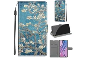 TOMYOU Funda para Xiaomi Redmi 9, Funda Movil Xiaomi Redmi 9, Estilo Cartera con Tapa abatible y Ranuras para Funda Libro Xiaomi Redmi 9 Carcasa Magnético Funda para Xiaomi Redmi 9