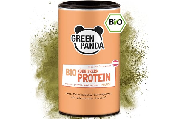 GREEN PANDA® Ekologiskt pumpafrömjöl från Österrike | vegetabiliskt protein malet från rostade pumpafrön