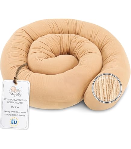GYCS Kuschelschlange Kopfschutz 150cm - Für Wickeltisch & Bett Rausfallschutz
