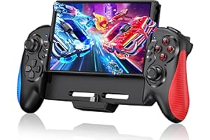 HASACOOL One-Piece Switch Pro Controllers Replacement for Nintendo Switch/OLED, with Adjustable &Auto Turbo/Precise Motion Control/Dual Motor Vibration
