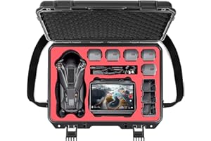 STARTRC PHOTO Estuche rígido impermeable para DJI Mavic 4 Pro Drone Combo y Fly More Combo, adecuado para DJI RC 2/RC Pro 2, hasta 9 baterías, estación de carga, filtro y otros accesorios