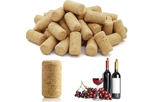 CTYUEYUN 50 Stück Korken zum Basteln 21x40mm,Holz Flaschenkorken Naturkorken für Weinflaschen,Unbedruckte Weinkorken für Wein,Bier und Bastelarbeiten