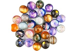 PIROO 30 Stück Flummi Planeten, Flummies für Kinder, 32mm Flummis Kindergeburstag Mitgesbel Give aways Schultüte füllung Partygeschenke Gastgeschenk Gummiball Kinder Groß Set Pinata Adventskalender füllung