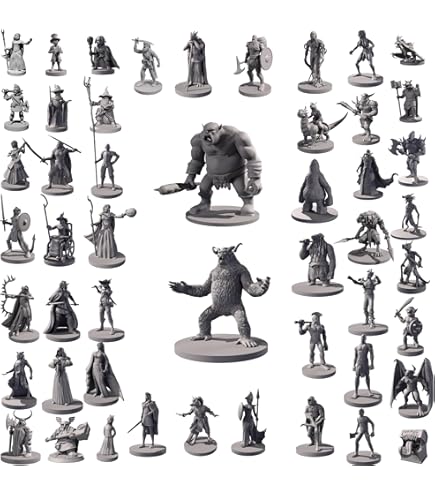 Fantasy Wolves Miniaturen Set 5 Wölfe für Tisch-Rollenspiele