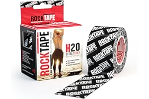 RockTape Unisex Rocktape 3 Extra Sticky RockTape H2O Black Logo Tape Small, H2o Black Logo, Uncut Roll - 5cm Wide UK