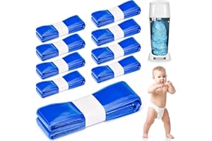 Gigmeta Lot de 9 Recharge Poubelle à Couches, Sac Poubelle Couche Grande Capacité, Recharge Sac Poubelle Couche Compatibles avec AngelCare & Litter Locker & Tommee Tippee