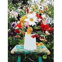 AIRDEA Montagne Peinture Numero Adulte, DIY Kit Activité Manuelle Peinture Acrylique, Paysage Peinture par Numero Adulte avec Pinceaux et Acryliques pour la Décoration Maison 40x50 cm (Pas de Cadre