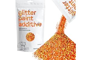 Hemway cobre holográfica del brillo de la pintura Aditivo Chunky 1/40" de 0,6 mm para emulsión pinturas al agua - Interior y exterior pared, de techo, de madera - 100 g / 3,5 oz