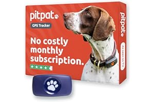 PitPat Dog GPS Tracker - No Subscription Required - Suitable for All Dogs And Fits All Collars - Smart Activity Tracker, Satellite Tracking With Unlimited Range - 100% Waterproof Pet Tracker (Blue)