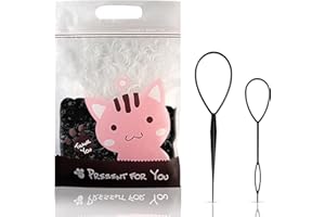 HUOBERR Mini Haargummis,1000 Stück Elastische Haargummi Haargummis für Kinder,Haargummi Mädchen,Kleine Haargummi Mit 2 Stück Pferdeschwanz-Hersteller Styling Werkzeug Haar Flechten Werkzeug