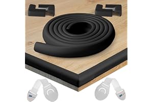 HAPPY CHLEA® Protection d'Angles et Rebords pour Bébés. Couverture Totale de 2,4 M avec Protège-Angles et 4 Protège Coin. Technologie Active Foam + 2 Bloque-Tiroirs. Sécurité Enfants