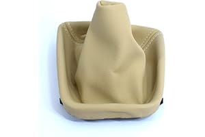 PROMO LINK Schaltsack Schaltmanschette Beige Leder Manschette Schalthebelmanschetten