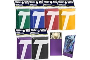 ‎TIOPLIOR 600ct Sammelkartenhülle Perfekte Passform MTG Kartenhüllen Sportkartenschutz für Fotokarte, Standard TCG Karten Sleeve Fit für Magic Baseball Card 66 * 91 mm (600)