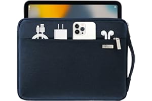 Voova Funda Portatil 11.6 12-12.9 13.3 Pulgadas (30,5×21,5×2,5CM) Funda Ordenador para iPad Pro 12.9 Macbook Air M1 2020, Macbook Pro 13-in. 13.6 Macbook Air M2 2022 Bolsa Portatil, Azul