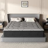 DEWINNER Mattress 105 x 190 | Memory Foam Hybrid Mattress with Pocket Springs, Height 30 cm, Moisture Wicking, Breathable, Hy