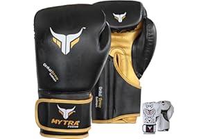Mytra Fusion Gants de Boxe - Gants d'entraînement MMA Parfaits pour Le Punch, Le Kickboxing, Le Fitness, Le Sparring, Le Muay Thai, l'entraînement et Le Combat