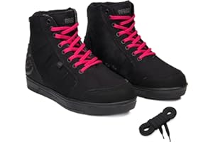 OZONE MOTO Town Stivali da Moto Uomo e Donna | Textile | Caviglie, Talloni e Dita Rinforzati | Suola Rinforzata e Antiscivolo | Ventilazione | Elementi Riflettenti | Taglie fino alla 48