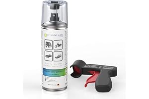 AUPROTEC Lackspray AUPROPAINT GLOSS klarlack glänsande spraylack glanslack bil lack spray 1 x 400 ml 1 x original pistolhandt