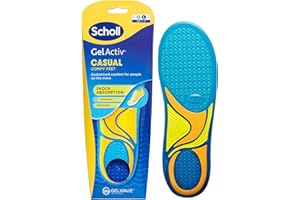 DR. SCHOLL'S Scholl GelActiv Casual Insoles for Men, All Day Comfortable Feet, Memory Foam Cushioning and GelWave Technology, UK Size 7-12