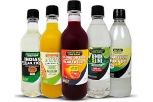 5-pack Aromhusets läskkoncentrat - Indian Tonic, Grape Tonic, Blodapelsin, Fruktsoda och Ananas