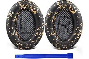 SoloWIT® wymienne poduszki nausznik do Bose QuietComfort 35 (QC35) i Quiet Comfort 35 II (QC35 II) słuchawki bezprzewodowe (Czarny)