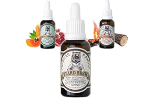 ‎MR BEAR FAMILY Bear Family Bartöl Herren - UNSCENTED - pflegt und unterstützt Bart Wachstum - nährreiches Bartpflege Öl mit Jojoba und Argan - Bart Öl Man - Moisturizer Beard Oil for Men 30ml
