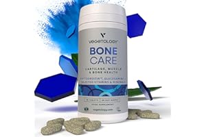 Vegetology Bone Care | Glucosamine & Phytodroitin™ - Vegan Alternative to Chondroitin | Sustainably Sourced | for Jointcare & Bone Support | Suitable for Allergies & Vegans | Made in UK