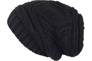 Lilax Knit Slouchy Oversized Soft Warm Winter Beanie Women Hat