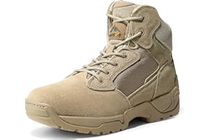 NORTIV 8 Botas Tácticas de Militares Hombre Botas de Combate de Motocicleta Senderismo Transpirable Cómodo Zapatillas ALLOY