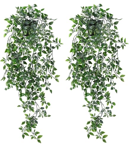 JPSOR Ghirlanda Di Edera Artificiale – 24 Pezzi, Lunghezza Totale 48 Metri, Foglie In Stoffa, Steli In Plastica, Per Decorazioni Interne/esterne - 5