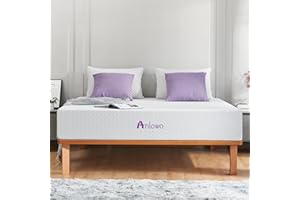 Anlowo Mattress, Double Mattress, Memory Foam Mattress, Medium Firm with Soft Fabric, Breathable Mattress, Durable Skin-friendly Mattress, Fire Resistant Barrier 135×190×18CM