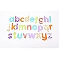 TickiT Rainbow Glitter Letters – 26 Sparkling Acrylic Letters A-Z in Rainbow Colours for Learning Literacy and Word Formation