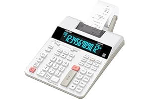 Casio HR-300RC Printing Calculator with Backlit LCD Display,White,Mini-Desktop