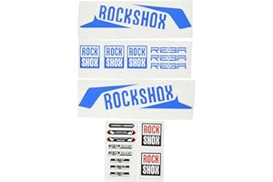 Ecoshirt Fork Stickers Fork Rockshox Reba 2016 Am33 Stickers Aufkleber Decals Adesivi Bike BTT MTB Cycle, Blue 26" and 27.5"
