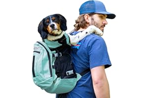 K9 Sport Sack | Torba dla psów dla małych i średnich zwierząt domowych, regulowane nosidełko dla psa skierowane z przodu, w pełni wentylowane, zatwierdzone przez weterynarza (średnie, Air Plus, mięta