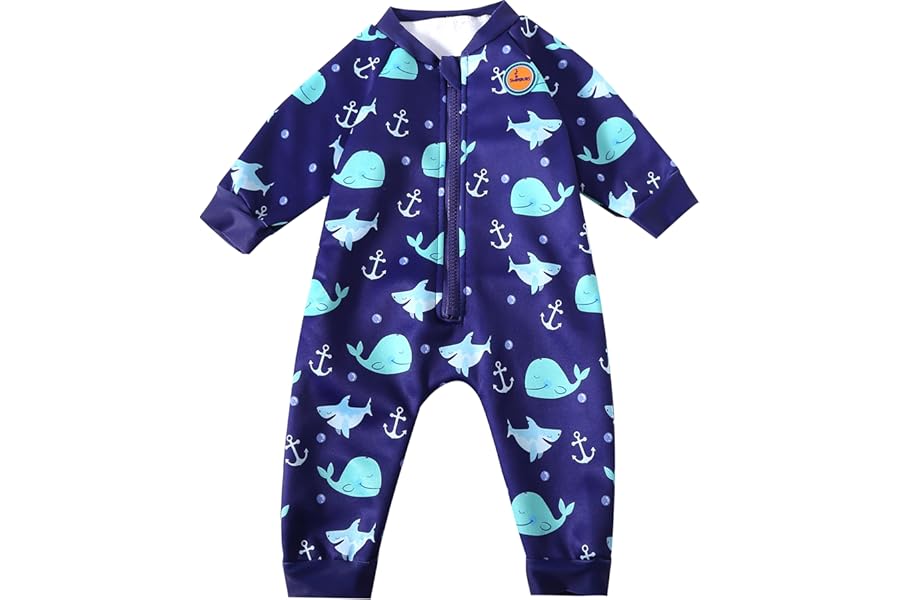 Swimbubs Baby Swimming Warm Suit Boys Fleece Lined Wetsuit Girls UV UPF50 Sun Protection Swimsuit