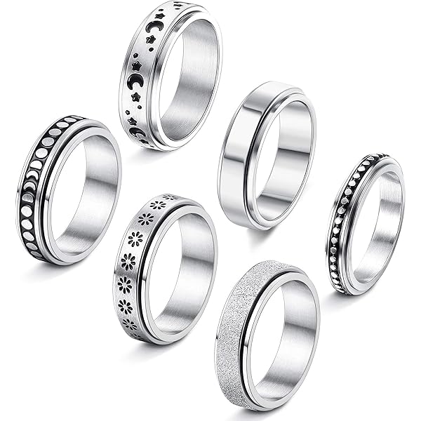 Shark Sea Animal Realistic Wrap Ring In Shiny Silver Sizes 5 To 10 – DOTOLY - Foto 7