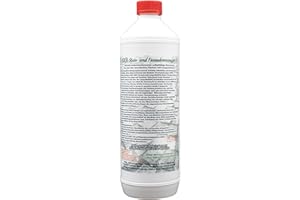 A.K.B. Steinreiniger/Fassadenreiniger S Konzentrat bis 600m², 3701(1L) Flechtenentferner,Dachreiniger, Grünbelagentferner (bedingt für Farbiges)