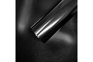 4R QUATTROERRE.IT Quattroerre 1618 High Temperature Resistant Adhesive Film Sheet, Carbon Look, 50 x 70 cm