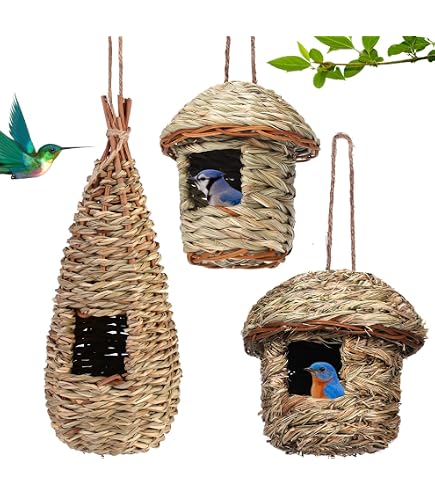 Grand Nichoir En Bois Pour Perruches Et Oiseaux – 29x15x15 Cm – Terrarium Avec Couvercle à Charnière – Décoration Jardin