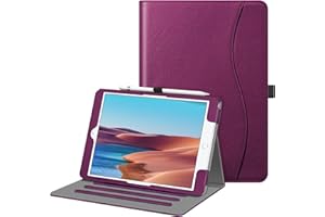 FINTIE Case for iPad 9th / 8th / 7th Generation (2021/2020/2019) 10.2 Inch - [Corner Protection] Multi-Angle Viewing Stand Cover with Pocket & Pencil Holder, Auto Wake Sleep, Purple
