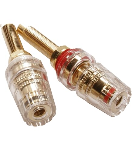 Silver Alloy Grounding Posts 2PCS Silver Alloy Binding Post Terminals ...