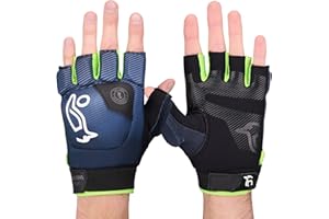 Kookaburra Pro Spirit Hockey Glove – TPU Shell, HDF Inserts, Rubberised Palm, Grey/Lime