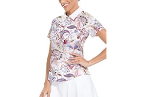 Soneven Poloshirt für Damen Kurzarm Sportshirt Damen mit 1/4 Reißverschluss Sport Tshirts Damen Schnelltrocknend Atmungsaktiv Polohemd für Golf Reiten Tennis Fitness Trainning Laufen