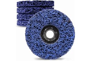 LSTOPGO 5 Stück CSD Scheibe, Ø 125 mm,Bohrungsdurchmesser 22mm,Reinigungsscheibe Set für Winkelschleifer,für Rostentfernung Schweißnähte entfernen Sie Farbe,Rost und Oxidation (blau, 5 Stück)